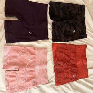 Women’s Gymshark Shorts - Pink, Orange, Black, Purple